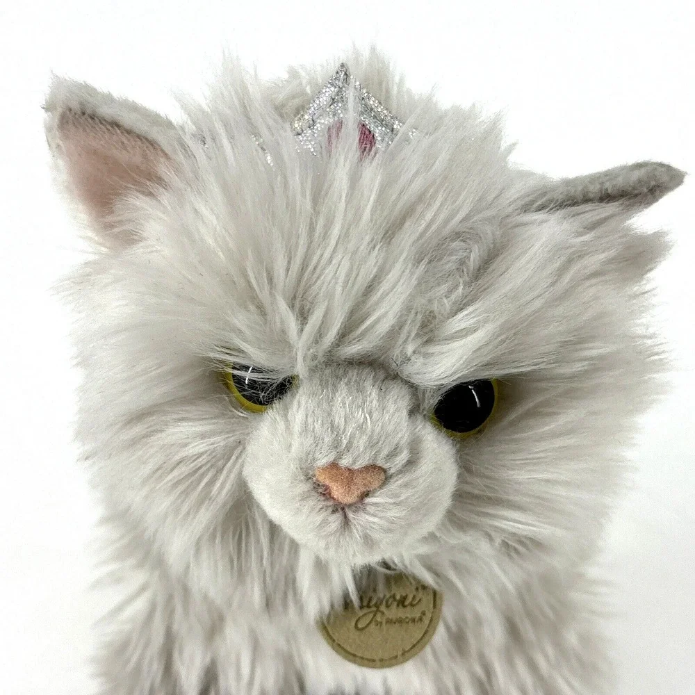 Miyoni by Aurora Cat Plush LOT Gray Tabby Kitty Green Eyes & Persian Princess‎